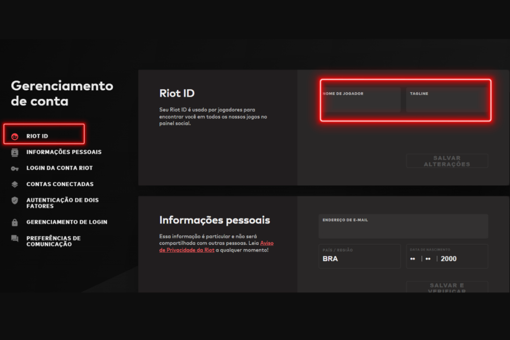 Como mudar o nick no VALORANT
